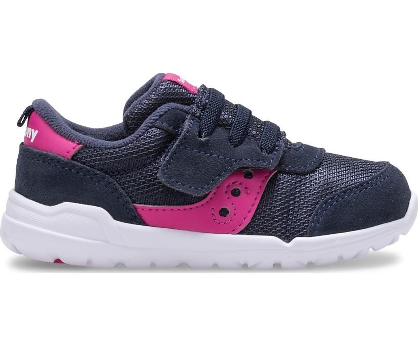 Tenis Saucony Jazz Riff Niños Azul Marino Rosas | México 740SGLO